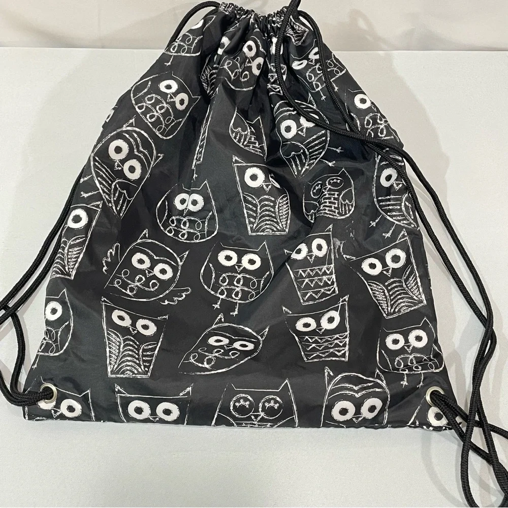 Thirty One Cinch Sac Owl Bag Previously Customized Boo-tiful & Fang-tastic